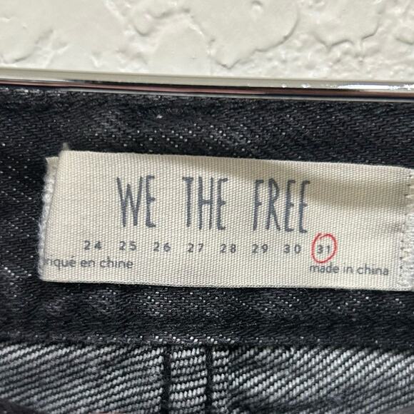We the free denim distressed skirt womens size 31 - Picture 8 of 11